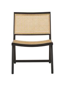 Sillón Franz, Asiento: ratán, Estructura: madera de abedul maciza p, Ratán, negro, An 57 x F 66 cm