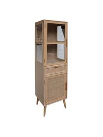 Vitrina Cayetana, Estructura: tablero de fibras de dens, Beige, An 47 x Al 174 cm