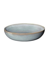 Hluboký talíř z kameniny Saisons, Ø 21 cm, 6 ks, Kamenina, Modrá, Ø 21 cm
