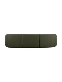 Narożna sofa modułowa Sofia, Tapicerka: 100% polipropylen Dzięki , Stelaż: lite drewno sosnowe, płyt, Nogi: tworzywo sztuczne, Zielona tkanina, S 278 x G 174 cm, lewostronna