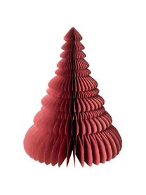 Decoratief object Paper Pine, Glitterpapier, Pompeijaans rood, Ø 53 x H 65 cm