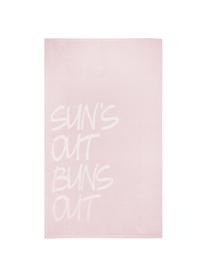 Serviette de plage Sun, Rose, blanc