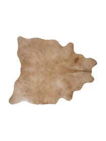 Alfombra de piel bovina Anna, Piel bovina, Beige, Piel bovina única 1090, 160 x 180 cm