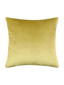 Housse de coussin 45x45 velours palmier Ibarra, Jaune, blanc