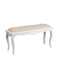 Banco Amandine, Blanco, beige, An 103 x Al 38 cm