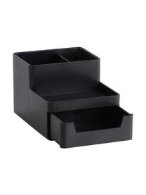 Organiseur bureau Kevin, Plastique (ABS), Noir, larg. 15 x haut. 9 cm