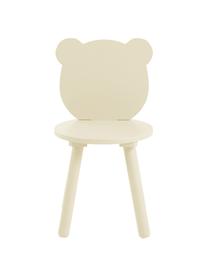 Chaise jaune en bois pour enfant Beary, 2 pièces, Bois de pin, MDF (panneau en fibres de bois à densité moyenne), laqué, Jaune, larg. 30 x haut. 58 cm