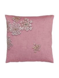 Taie d'oreiller 65x65 satin de coton Lauren, 2 pièces, Vieux rose foncé