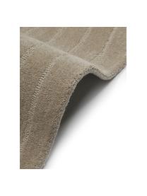 Wollteppich Mason, handgetuftet, Flor: 100 % Wolle, Taupe, B 200 x L 300 cm (Größe L)