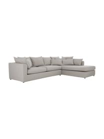 Grosses Ecksofa Zach in Taupe, Bezug: Polypropylen Der hochwert, Webstoff Taupe, B 300 x T 213 cm, Eckteil links