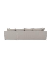 Grosses Ecksofa Zach in Taupe, Bezug: Polypropylen Der hochwert, Webstoff Taupe, B 300 x T 213 cm, Eckteil links