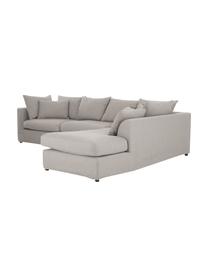 Grosses Ecksofa Zach in Taupe, Bezug: Polypropylen Der hochwert, Webstoff Taupe, B 300 x T 213 cm, Eckteil links