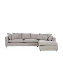 Grosses Ecksofa Zach in Taupe, Bezug: Polypropylen Der hochwert, Webstoff Taupe, B 300 x T 213 cm, Eckteil links