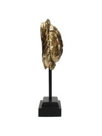 Dekorace Turtle, Polyresin, Zlatá, černá, Š 14 cm, V 28 cm