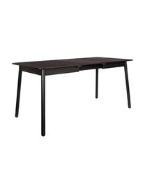 Rozkladací jedálenský stôl Glimps, Čierna, Š 120 - 162, H 80 cm