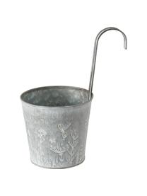 Macetero pequeño de balcón Silene, Metal galvanizado, Zinc, Ø 14 x Al 24 cm