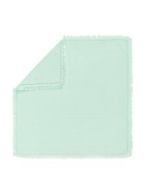 Serviettes de table en coton vert menthe Hilma, 2 pièces, Vert menthe