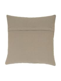 Federa arredo Nomad, 100% cotone, Beige, bianco crema, Larg. 45 x Lung. 45 cm