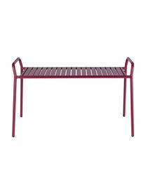 Garten-Sitzbank Dalya aus Metall in Rot, Stahl, pulverbeschichtet, Burgundrot, B 88 x H 51 cm