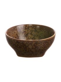 Handgemachte Snackschalen Yunomi im japanischen Style, 4 Stück, Porzellan, Braun, Ø 8 x H 4 cm