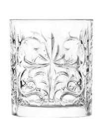 Verres à whisky en cristal à embossage Bichiera, 4 élém., Cristal, Transparent, Ø 8 x haut. 9 cm, 310 ml
