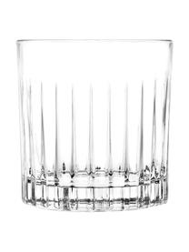 Verres à whisky en cristal à embossage Bichiera, 4 élém., Cristal, Transparent, Ø 8 x haut. 9 cm, 310 ml