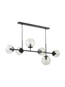 Grande suspension avec globes en verre Casey, Noir