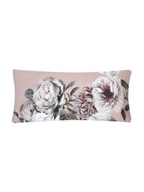 Fundas de almohada de satén Blossom, 2 uds., 45 x 110 cm, Rosa, An 45 x L 110 cm