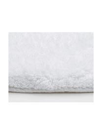 Alfombrilla de baño pequeña Luna, Blanco, Ø 60 cm