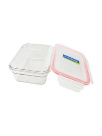 Contenitore per alimenti Bea 2 pz, Contenitore: vetro temperato, privo di, Trasparente, rosa, Larg. 18 x Alt. 7 cm