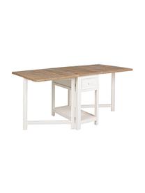 Mesa plegable Elvia, Tablero de fibras de densidad media
Madera de pino, Blanco, beige, An 160 x F 80 cm