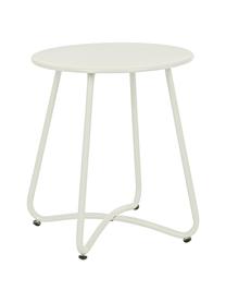 Table d'appoint de jardin Wissant, Métal, enduit, Blanc, Ø 40 x haut. 45 cm