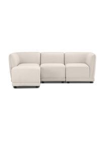 Modulares Ecksofa Ari in Beige, Bezug: 100% Polyester Der hochwe, Gestell: Massivholz, Sperrholz, Webstoff Beige, B 228 x T 136 cm