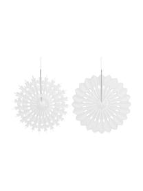 Set ciondoli decorativi Cut, 6 pz., Carta, Bianco, Ø 20 cm