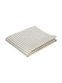 Linnen tafellaken Solami, Linnen, Beige, wit, Voor 6 - 8 personen (B 150 x L 250 cm)