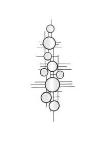 Dekorativní nástěnné zrcadlo Grid, Černá, Š 98 cm, V 43 cm