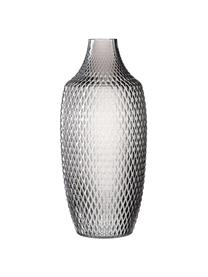 Grand vase verre gris Poesia, Verre, Gris, Ø 17 x haut. 40 cm