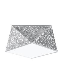 Plafondlamp Clarity, Kunststof (PVC), Zilverkleurig, Ø 30 x H 15 cm