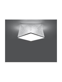 Lampa sufitowa Clarity, Tworzywo sztuczne (PVC), Odcienie srebrnego, Ø 30 x W 15 cm