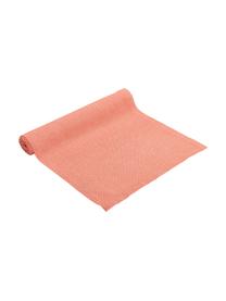 Chemin de table tissu rouge Riva, Rouge corail