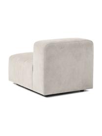 Módulo central sofá Lena, Tapizado: tejido (88% poliéster, 12, Estructura: madera de pino, contracha, Patas: plástico, Tejido Off White, An 76 x F 106 cm