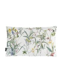 Kussenhoes Anjuli met bloemenprint, 100% katoen, Wit, multicolour, B 30 x L 50 cm