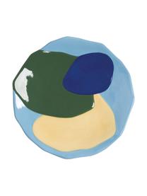 Komplet talerzy śniadaniowych z dolomitu Chunky, 4 elem., Dolomit glazurowany, Wielobarwny, Ø 17 cm