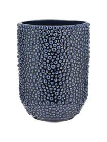 Keramická váza Ozean, Keramika, Modrá, Ø 14 cm
