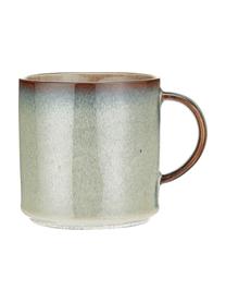 Tasse artisanale ambrée Quintana, 2 pièces, Ambré, brun, tons bleus