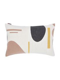 Housse de coussin rectangulaire Nova Abstract, Couleur crème, multicolore