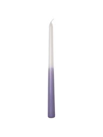 Chandelle lilas/blanc Dubli, 4 pièces, Cire, Lilas, blanc, Ø 2 x haut. 31 cm