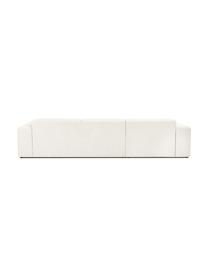 Ecksofa Melva (4-Sitzer) in Beige, Bezug: Polyester Der hochwertige, Gestell: Massives Kiefernholz, Spa, Füße: Kiefernholz Die Füße befi, Webstoff Beige, B 319 x T 144 cm