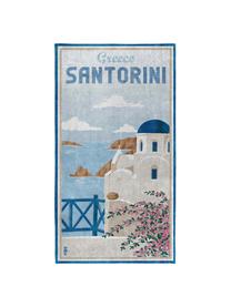 Serviette de plage Santorini, Multicolore, larg. 90 x long. 170 cm
