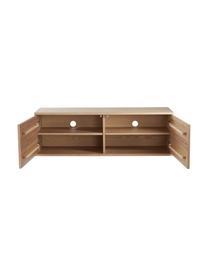 Mueble TV Sandviken, Tablero de fibras de densidad media (MDF), chapa de madera de fresno pintado, Madera, An 120 x Al 38 cm